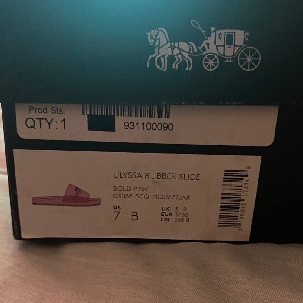 Coach Translucent Pink Slides - Picture 4 of 4
